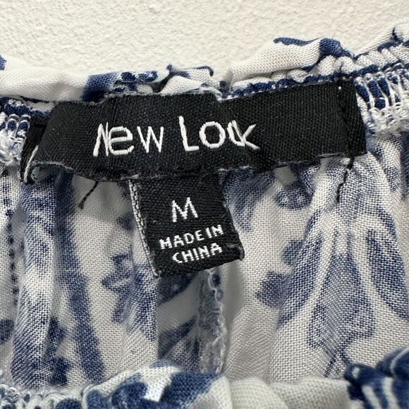 New Look High Low Ruffle‎ Peasant Maxi Dress Size M Cottagecore Boho Western - Picture 6 of 8